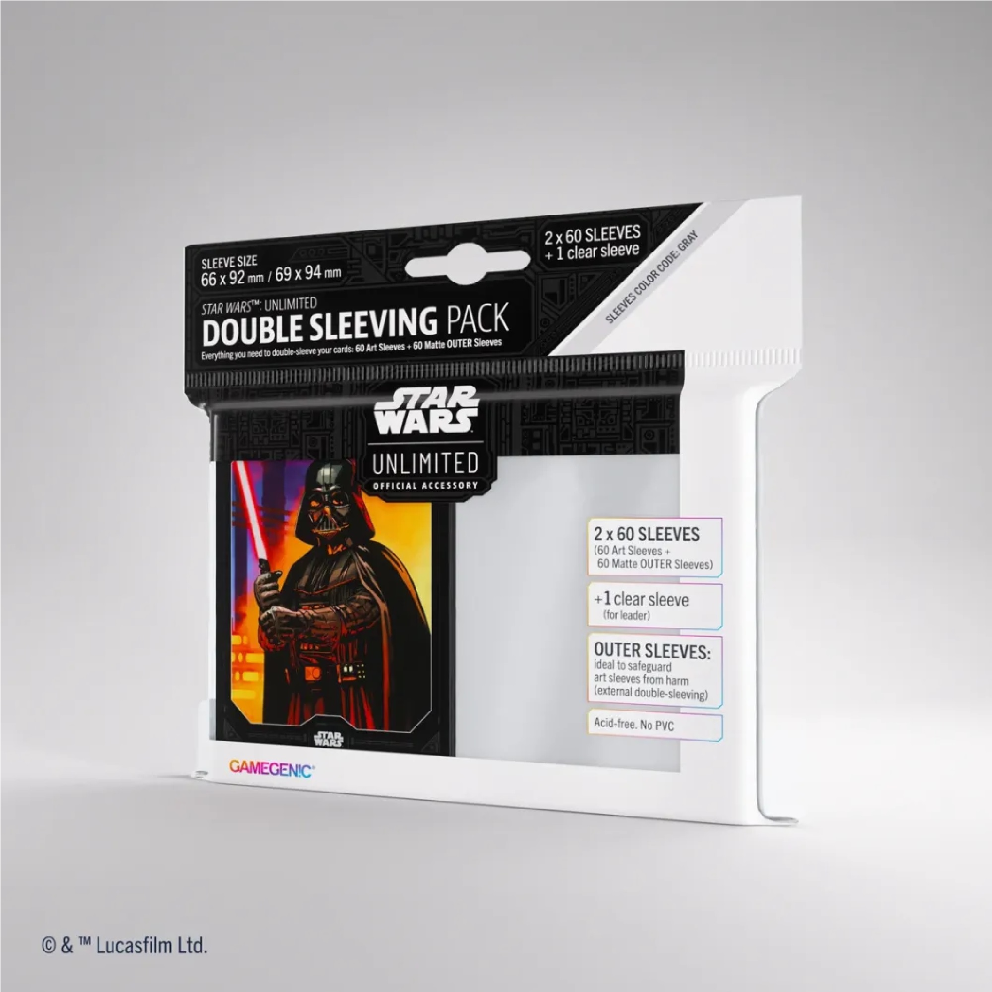 Gamegenic Star Wars: Unlimited Art Sleeves Double Sleeving Pack Darth Vader