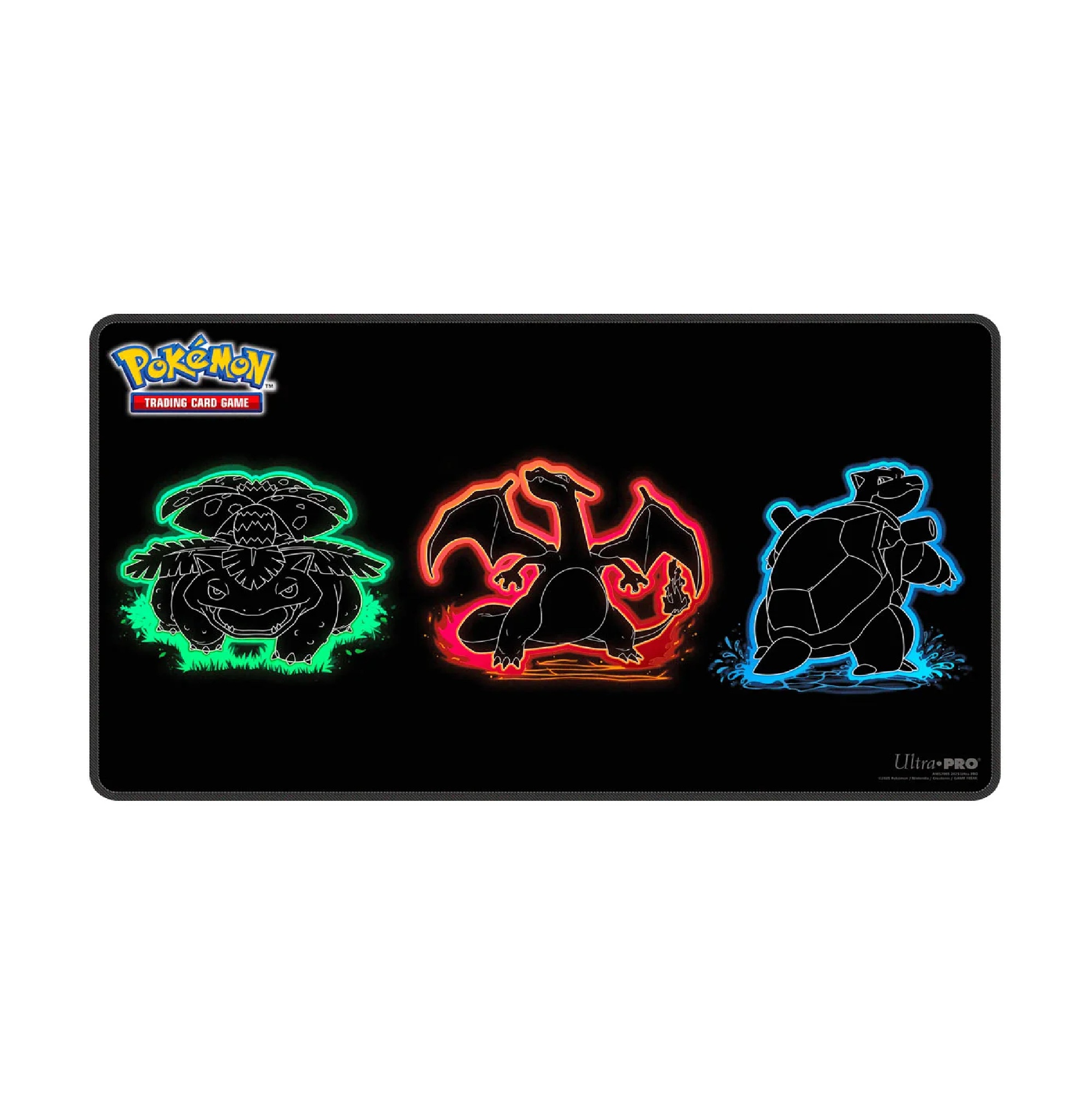 Pokemon - Ultra Pro - Spielmatte - Neon Kanto Glurak, Turtok, Bisaflor